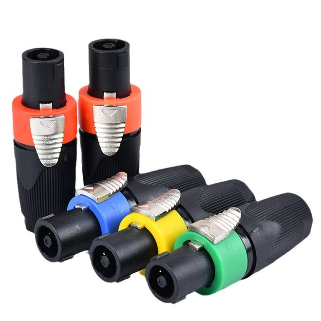 High-quality four-core speaker plugged into NL4FC professional stage lighting audio cable power amplifier ohmic connector power supply model