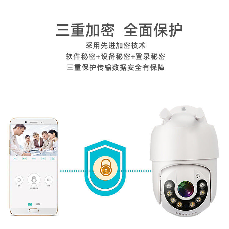 [Cross-border hot-selling] Wireless camera dual light source smart ball machine cloud storage wifi surveillance camera