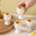 Scandinaviancasual pure white breakfast egg cup egg holder creative egg holder dining table utensils mini goblet ins