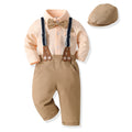 new product spring boys suit cotton printing baby boy long-sleeved shirt romper birthday first birthday dress