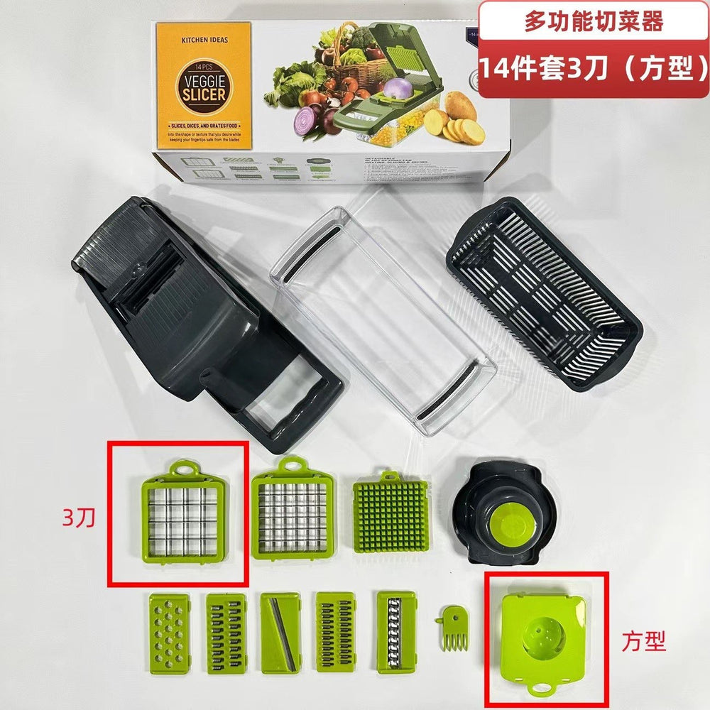 For homekitchen multifunctional vegetable cutter, vegetable cutter, diced potatoes, shredded, sliced, shaved, shredded handy gadget