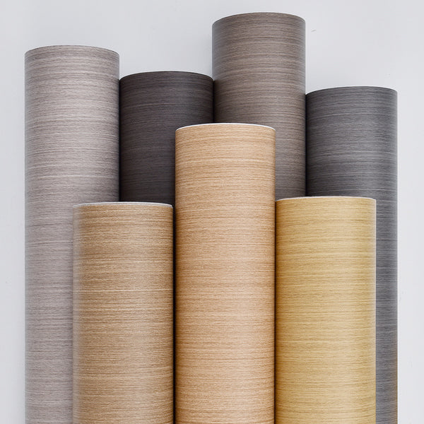 Wholesale original wood grain wardrobe sub-door sticker self-adhesive imitation wood straight grain wall sticker log color wallpaper furniture renovation wallpaper