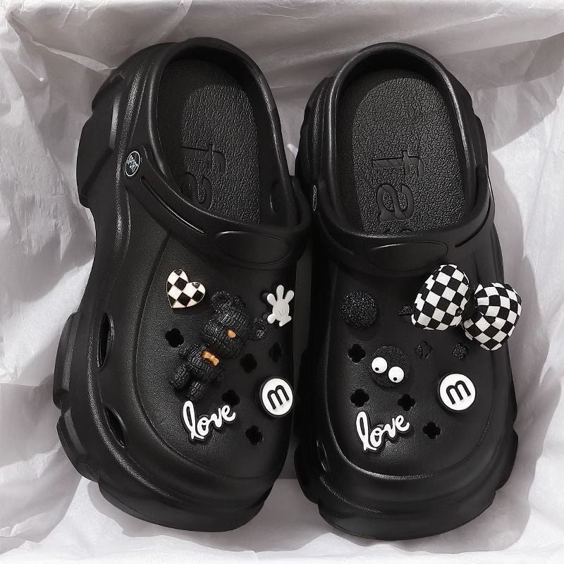 Crocs women's summeroutwear feeling of stepping on shit, thick sole non-slip 2024 new arrival beach toe sandals and slippers summer