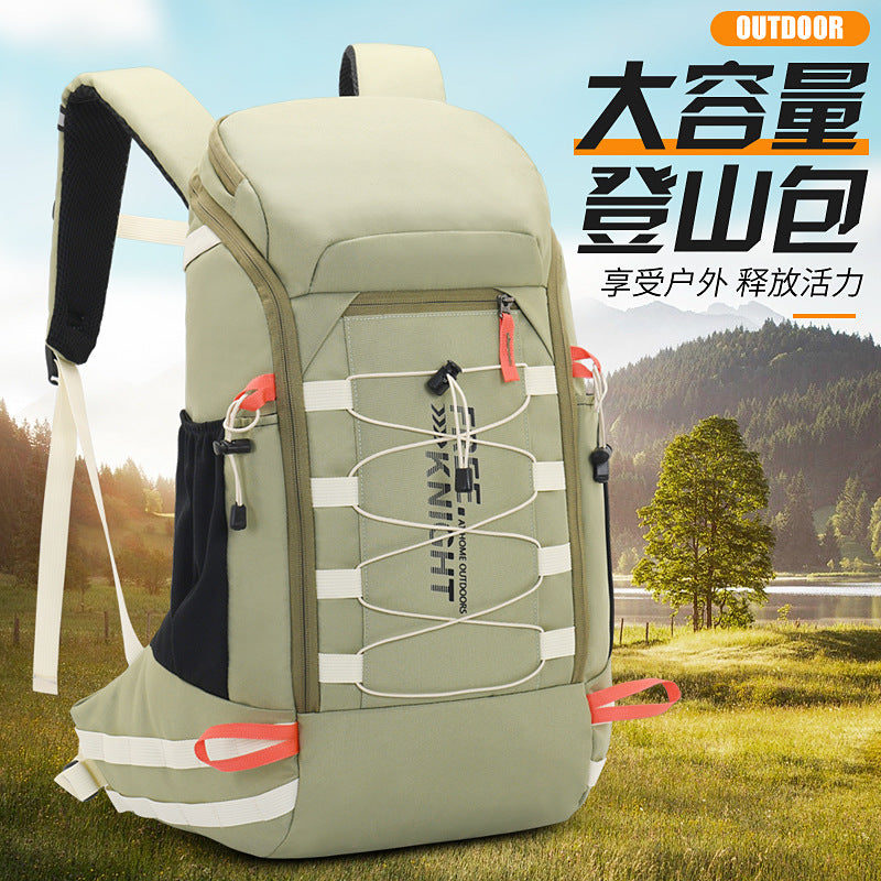 Cross-border 40L mountaineering bag, light travel backpack, outdoor hiking backpack with free rain cover