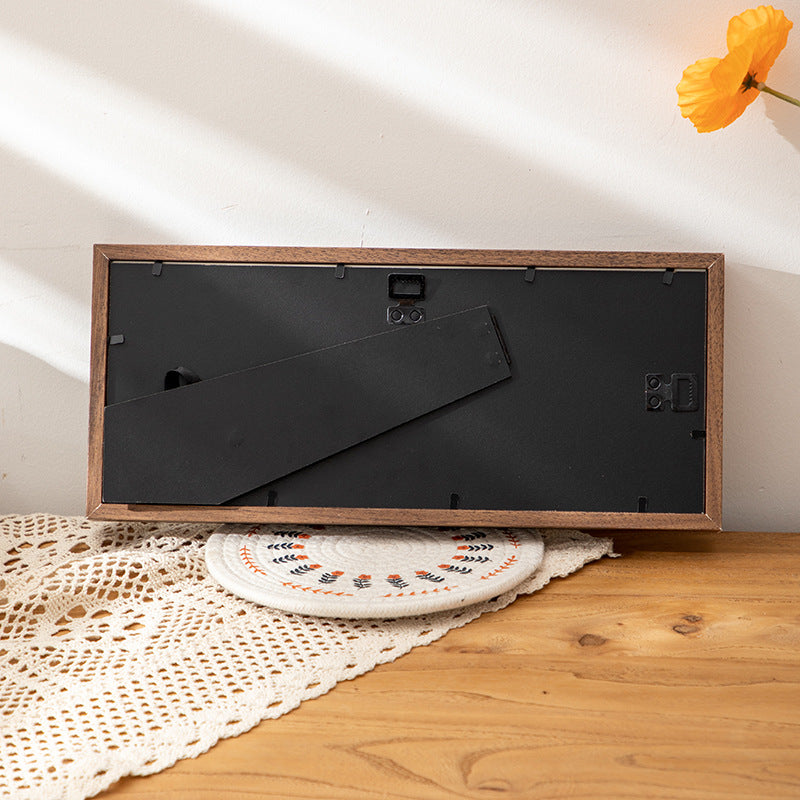 Nordic wooden multi-grid shell specimen photo frame 6-hole hollow table handmade DIY three-dimensional cardboard decorative ornament