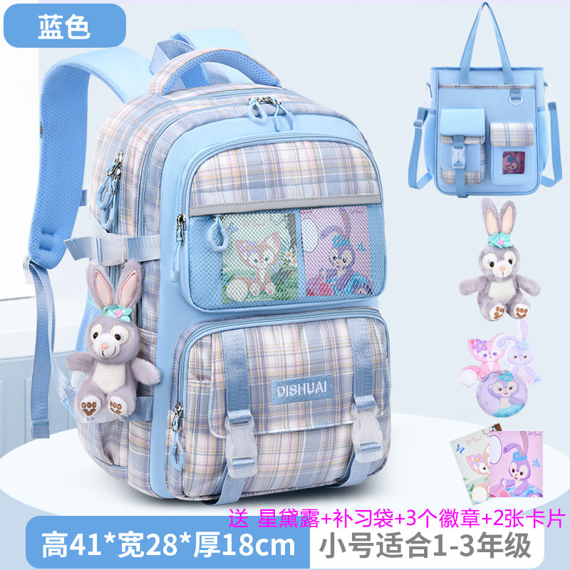 2026 new school backpack for girls, grades 1-6: ultra-lightweight, ergonomic, and spine-protecting backpack for elementary school students