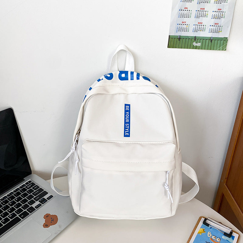 New Trendy Simple Backpack Fashion Leisure Campus Student School Bag Lightweight Large Capacity Travel Commuter Backpack