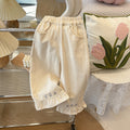 spring/autumn new arrivals: girls' casual pants - loose fit, stylish, fresh floral print, long pants for kids and toddlers, korean style