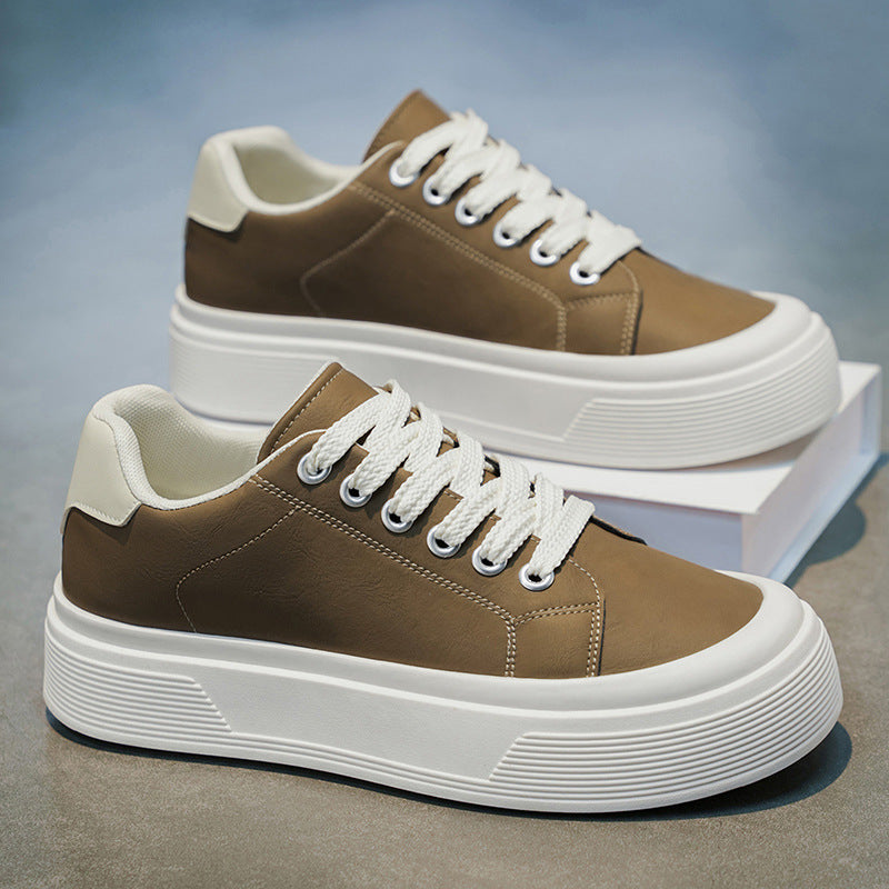 Popular hot-selling men's shoes 2026 summer new trendy brand high-end handsome casual thick-soled sneakers breathable flat shoes