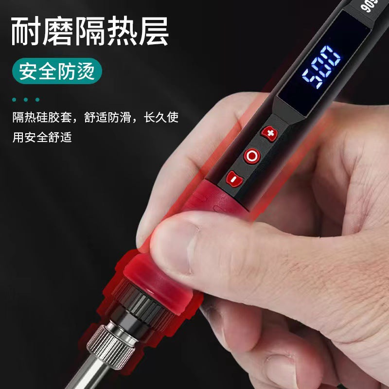 Cross-border special supply of digital display electric soldering iron 80W909L constant temperature adjustable temperature iron experimental computer welding electric iron sleeve