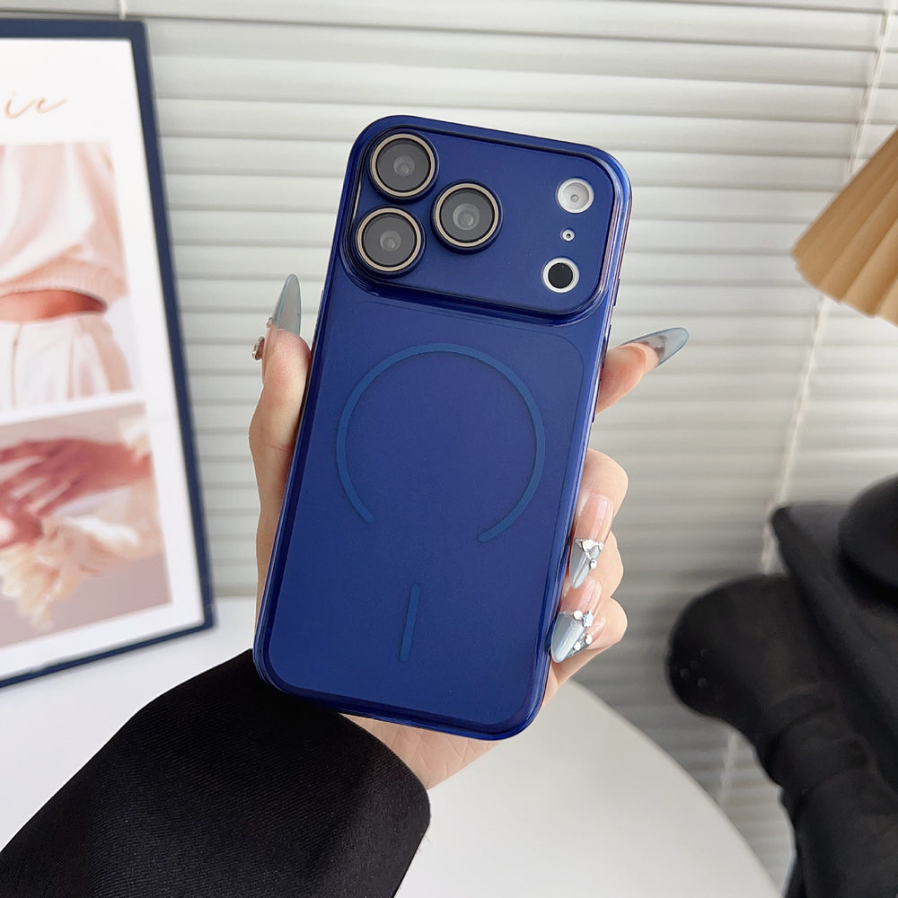 Simple and ultra-thin, it can be changed into 17 silk screen fine circle magnetic suction iphone17/16 mobile phone case, suitable for apple 14/13 anti-fall