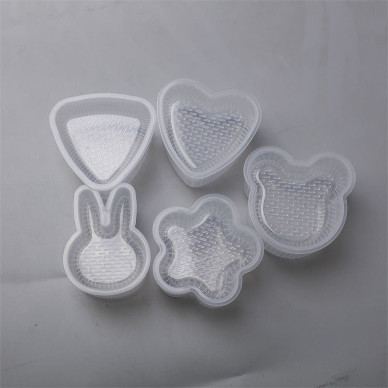 Multi-layer rice ball mold heart shape diy military ship sushi mold baking tool multi-layer sushi supplementary food bento tool
