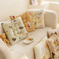 All-season square chair cushion - home, classroom, student stool pad - non-slip base - kids' floor mat