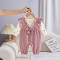 Spring autum hairy rompers princess baby spring & fall jumpsuit autumn outwear super cute baby full month hundred days
