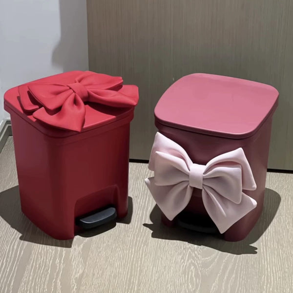 Wedding room bow trash can living room sofa girl princess room next to floor-to-ceiling indoor and outdoor high-value