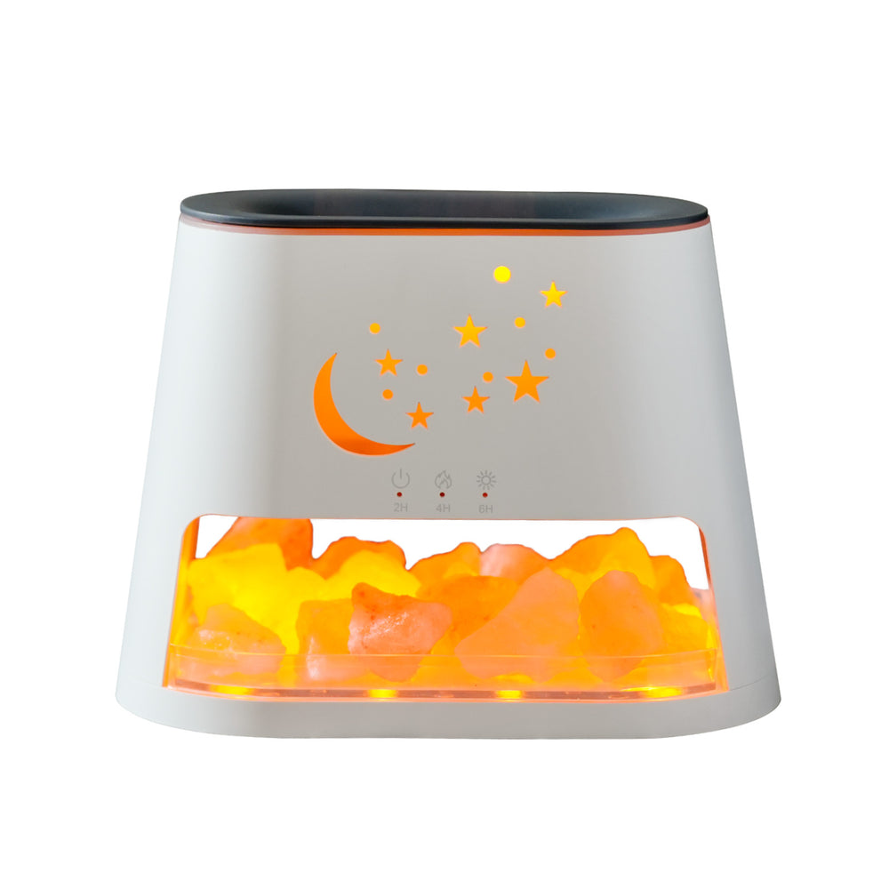 natural salt stone flame aromatherapy machine essential oil office for homeusb rock aromatherapy diffuser air humidification