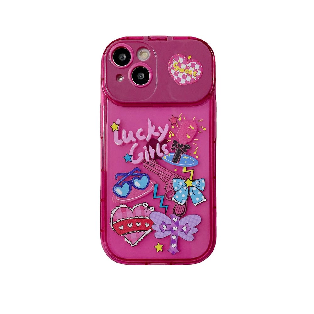 New arrival is suitable for apple 16 kuromi pendant mobile phone case iphonexs hot girl pink cosmetic mirror holder protective cover