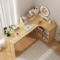 Computer desk desktop for home bedroom bookshelf all-in-one student study writing desk corner multifunctional office desk