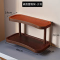 Cup holder desktop storage rack countertop double-layer storage rack tea set rack coffee cup water cup desk display rack