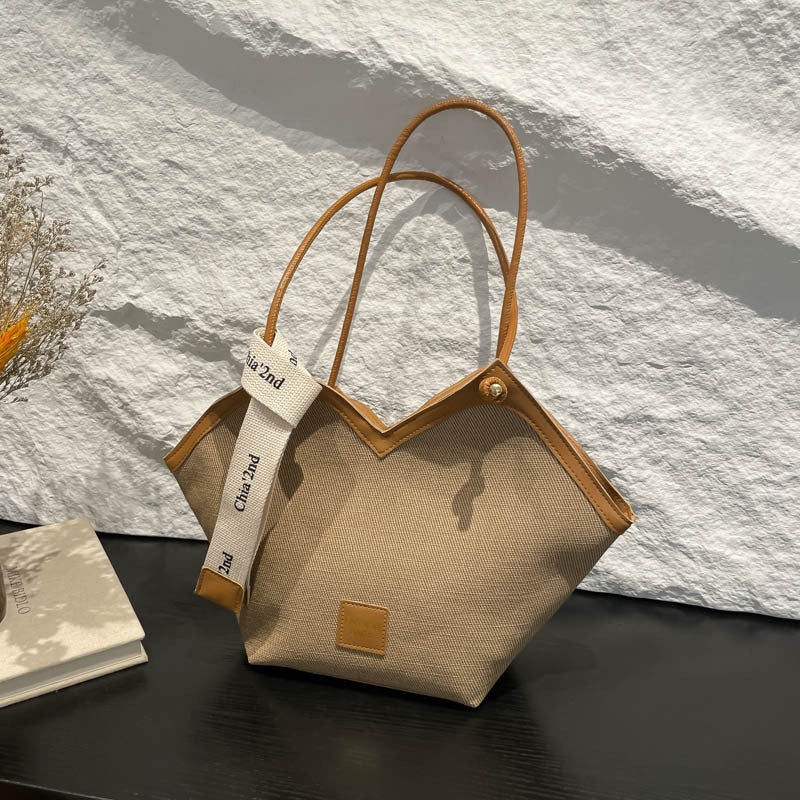 Retro fashion tote bag women's 2025 new commuting large-capacity shoulder bag trendy casual underarm women's bag