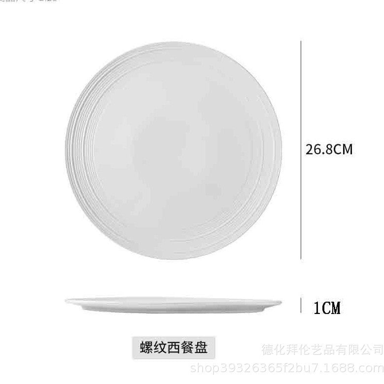 Creative western-style steak plate, hotel pasta plate, restaurant & home dessert presentation plate, western steak plate