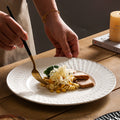 Nordic rock texture ceramic steak plate - premium ceramic tableware for restaurants and hotels