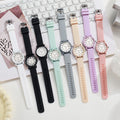 Silicone strap waterproof women's watch student watch dopamine color matching quartz watch manufacturer wholesale dopamine watch
