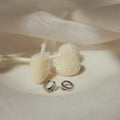 European and american cross-border hot seller: niche design, retro, unique, versatile, elegant, high-end, real gold brass electroplated earrings