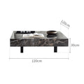Italian slate coffee table small apartment living room casual tea table floor-standing designer square model designer coffee table