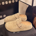 Baotou slippers for women outwear2025 spring and summer new arrivaleasiest for match slip-on shoes thick sole birkenstock shoes half slippers for women