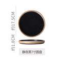 Retro stoneware western food steak plate japanese style with edge restaurant hotel for homestylish shallow plate dessert side dish plate