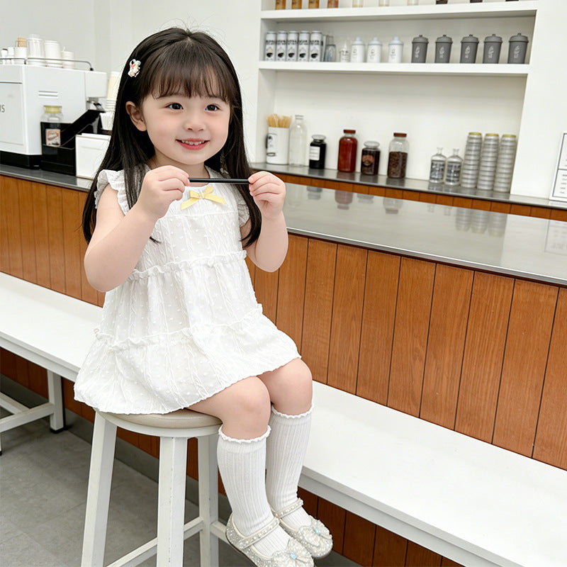 Girls'  new summer collection: stylish princess dress for baby girls, fluffy tutu skirt, toddler and little girl dress, lightweight infant dress