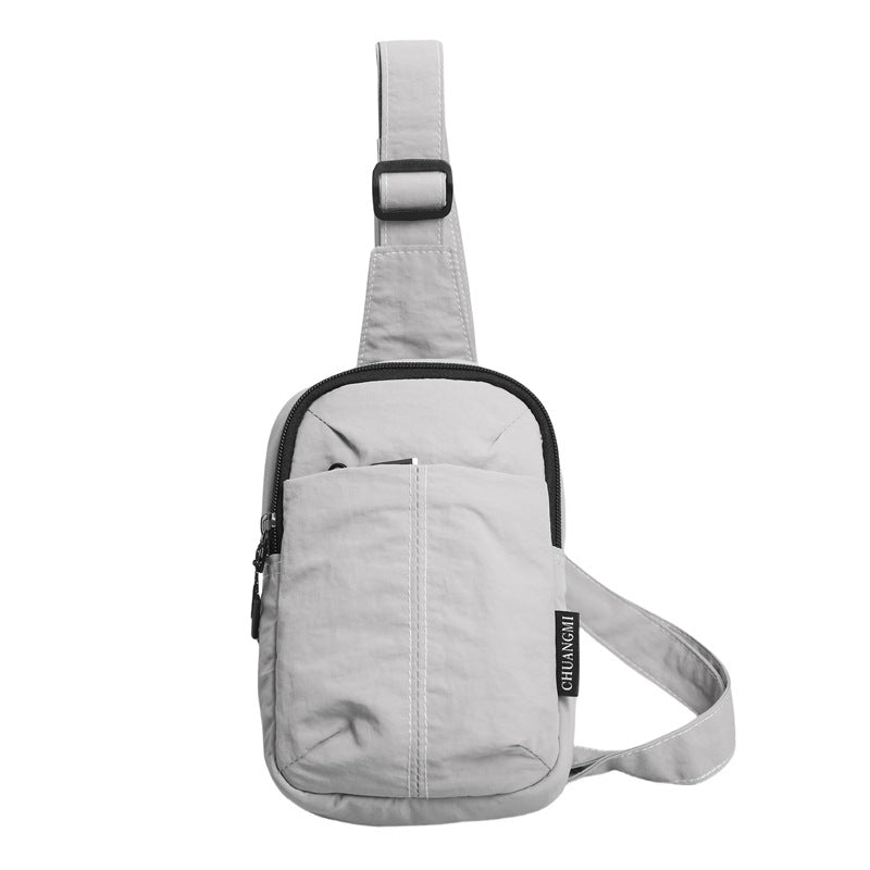 Small breast bag men's simple mini small satchel men's summer casual mobile phone bag carry-on bag men's messenger bag women