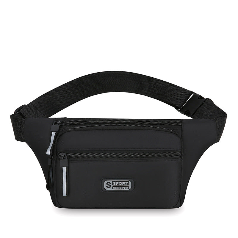 New multi-functional men's and women's sports fanny pack portable cashier business chest bag commuting simple shoulder messenger bag