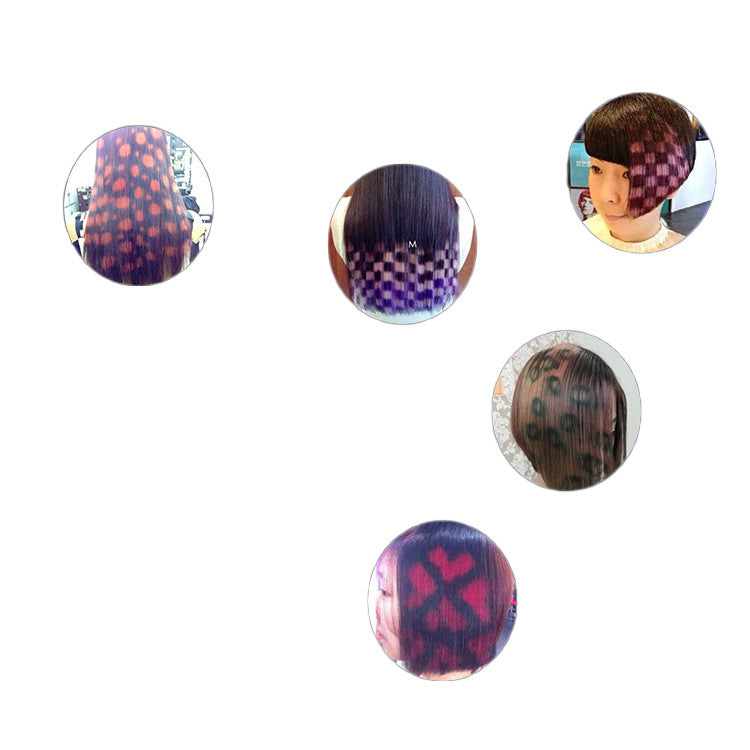 Foreign Trade Rubber Board 2D Printing Hair Dyeing Template Multifunctional Highlighting Board Hair Products Highlighting Hair Model Tool