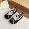 Vancahao girls' korean style princess shoes,  spring new collection, bowknot loafers, stylish and chic baby flats