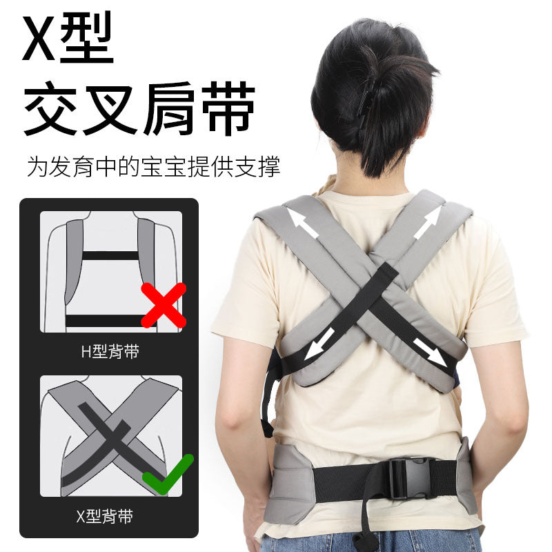 baby carrier, baby backpack, front and rear pure cotton multifunctional kids baby carrier, baby carrier, waist stool