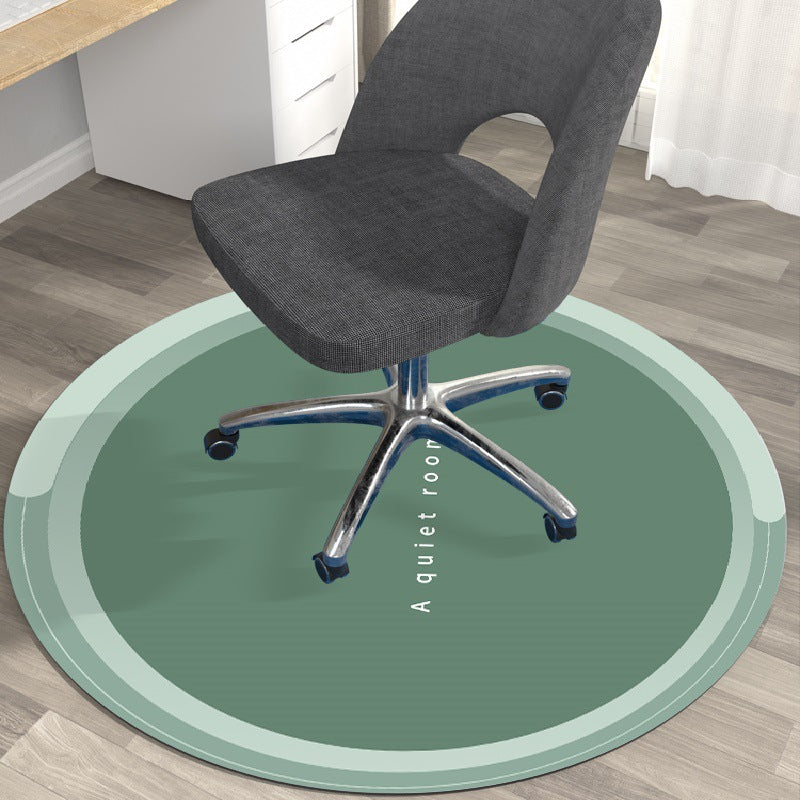 Nordic round rug office study computer chair floor mat home reading area swivel chair non-slip mat