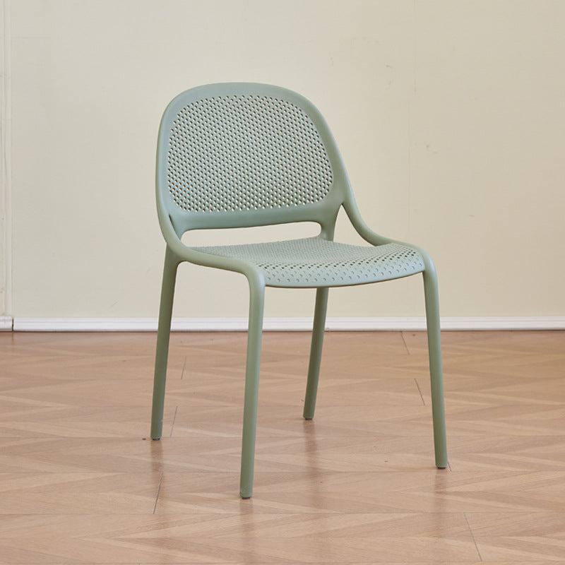 For homethickened scandinavian plastic chair back chair cut outoutdoor casual dining chair stackable stool scandinavian style