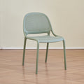 For homethickened scandinavian plastic chair back chair cut outoutdoor casual dining chair stackable stool scandinavian style
