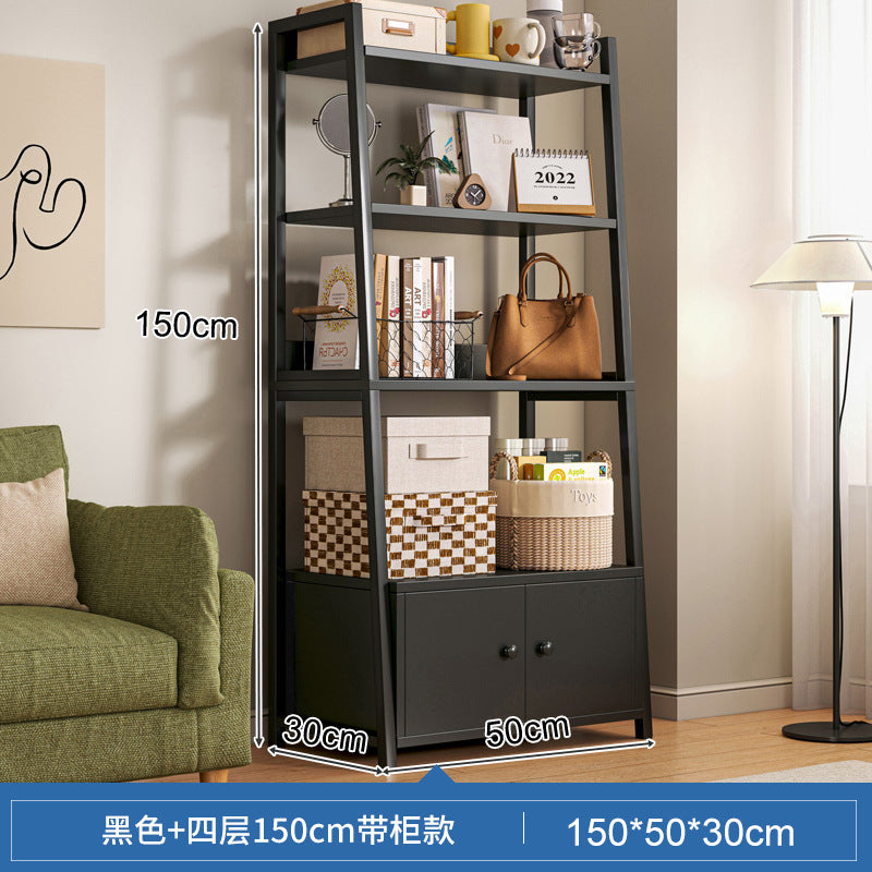 Shelf Shelf Floor-to-ceiling Bedroom Multi-layer Storage Living Room Storage Display Shelf Office Super Load-bearing Iron Shelf