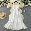 Pure desire french suspender dress for women summer waist slimming lookelegantclassy long skirt holiday style