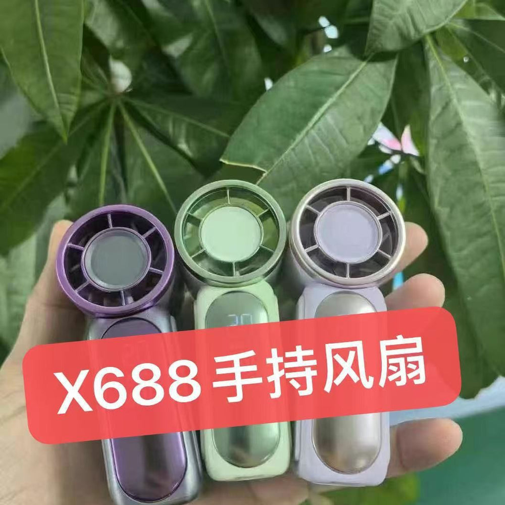 Mini handheld small fan usb small turbine charging outdoor portable portable cooling handy gadget violent fan