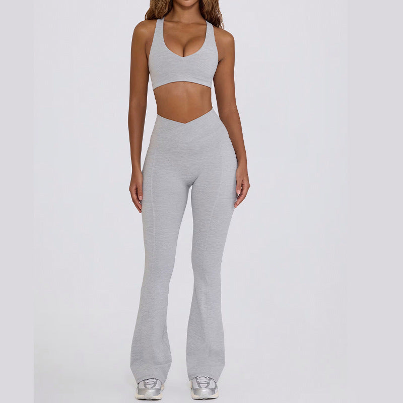 New arrival cross-border sports intimates sling nude yoga clothes outdoor fitness quick-drying yoga pants yoga clothes suit for women