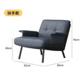Gray blue black - leather - with armrests