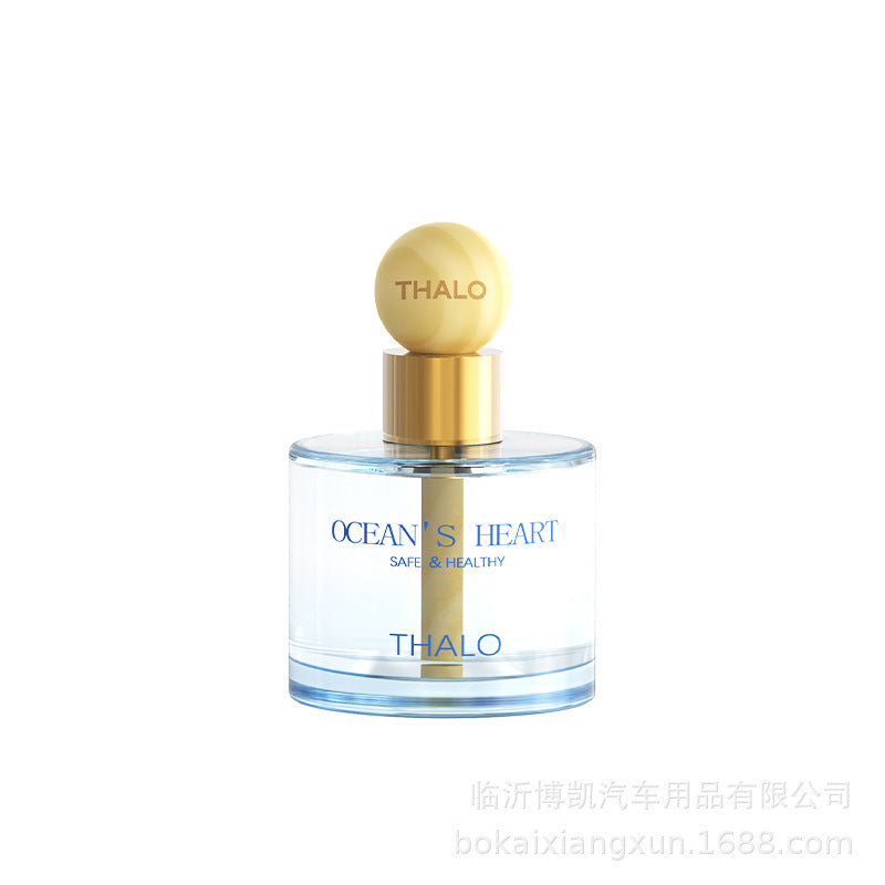 Wholesale car aromatherapy round wood cover long-lasting fragrance car perfume odor eliminator unisex car air freshener light fragrance