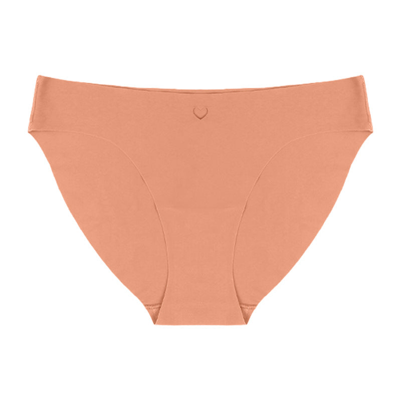 fashion exclusive breathable ice silk seamless high-elastic underwear female sexy low-waist pure cotton bottom crotch seamless underwear