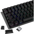 Black side-engraved translucent keycap box - comes with key puller