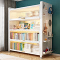 Dustproof iron art flip-door bookcase for home, living room, bedroom, multi-layer floor storage cabinet, student and children's bookshelf organizer