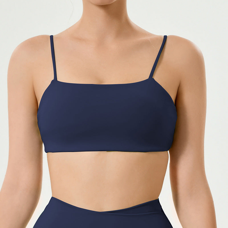 Custom new cross-border sports bra and tank top set for women - barely-there feel, butt-lifting yoga outfit, outdoor fitness yoga pants set